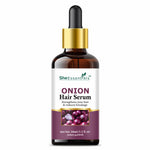 Thumbnail for She Essentials Onion Hair Serum With Onion & Biotin For Strong Frizz - Free Hair