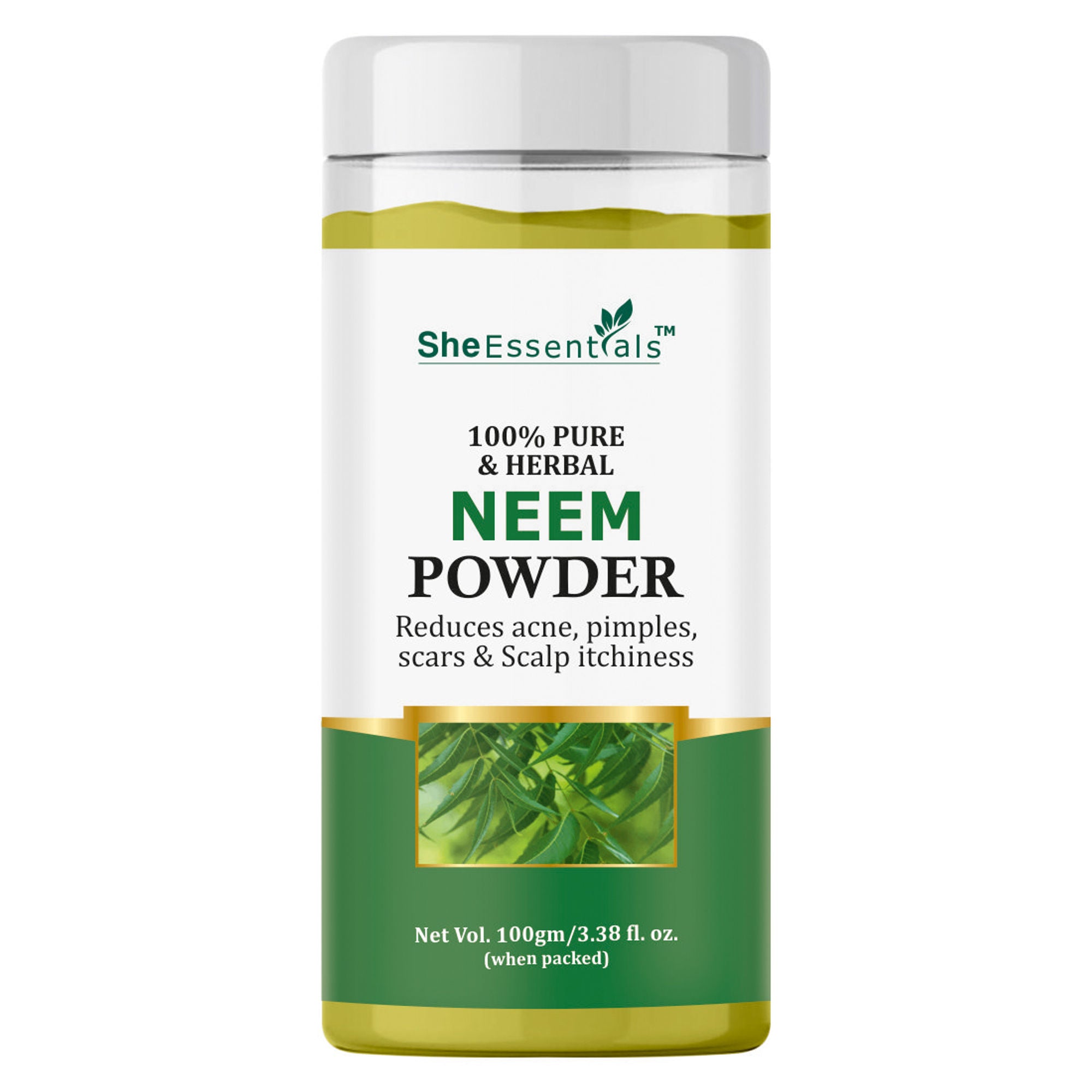 She Essentials Neem Leaf Powder For Face And Hair Pack