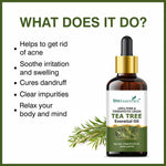 Thumbnail for She Essentials Tea Tree Essential Oil For Active Acne & Pimples, Blemishes & Flakes, Organic & Pure