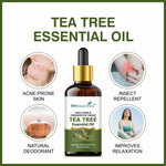 Thumbnail for She Essentials Tea Tree Essential Oil For Active Acne & Pimples, Blemishes & Flakes, Organic & Pure