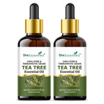 Thumbnail for She Essentials Tea Tree Essential Oil For Active Acne & Pimples, Blemishes & Flakes, Organic & Pure