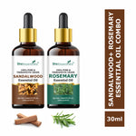 Thumbnail for She Essentials Sandalwood Oil & Rosemary Essential Oil Combo - Hair & Skincare