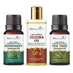 Thumbnail for She Essentials Rosemary, Jojoba & Tea Tree Essential Oil For Hair Growth, Acne & Dandruff