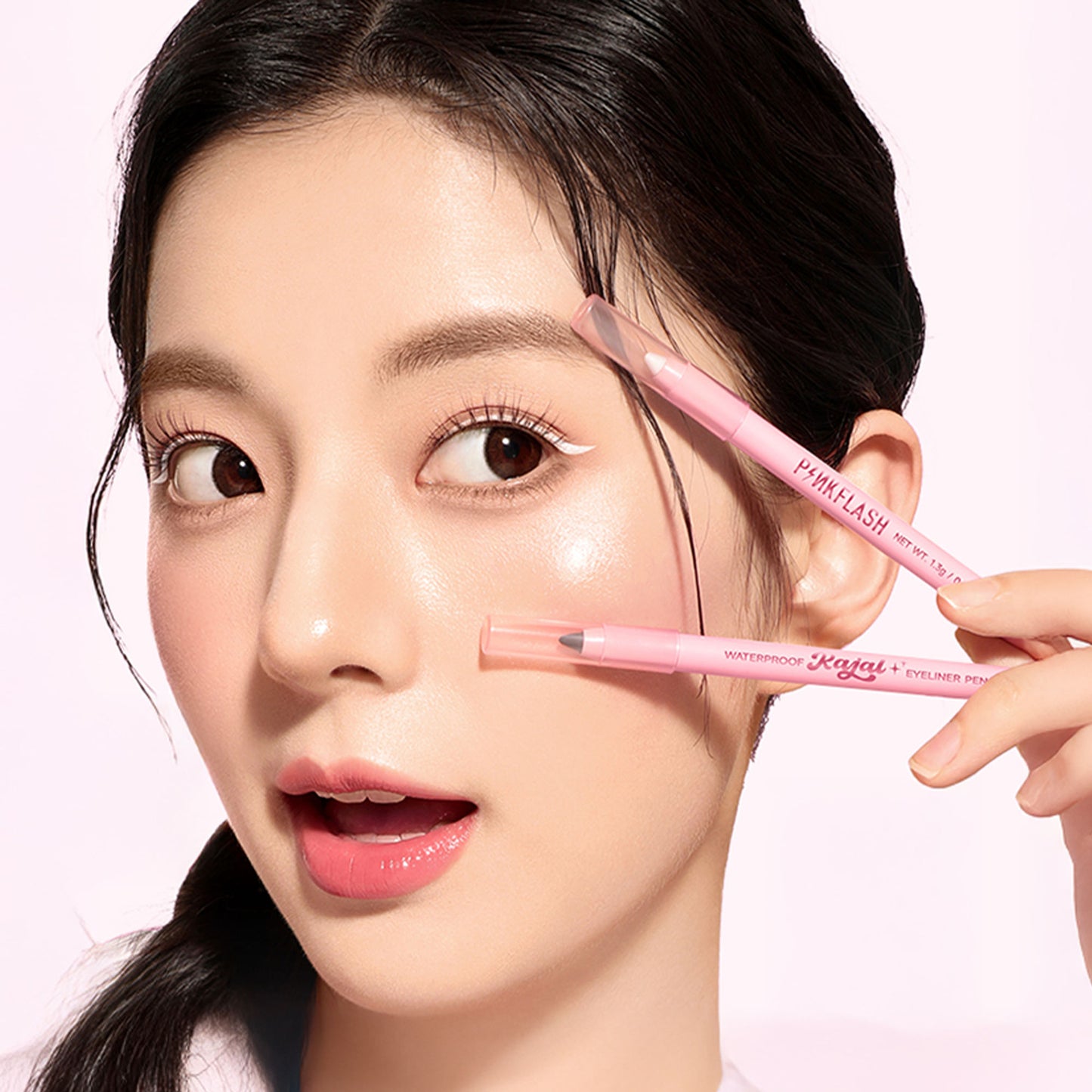 PINKFLASH Waterproof Kajal Eyeliner Pencil - Wt01 White - Distacart