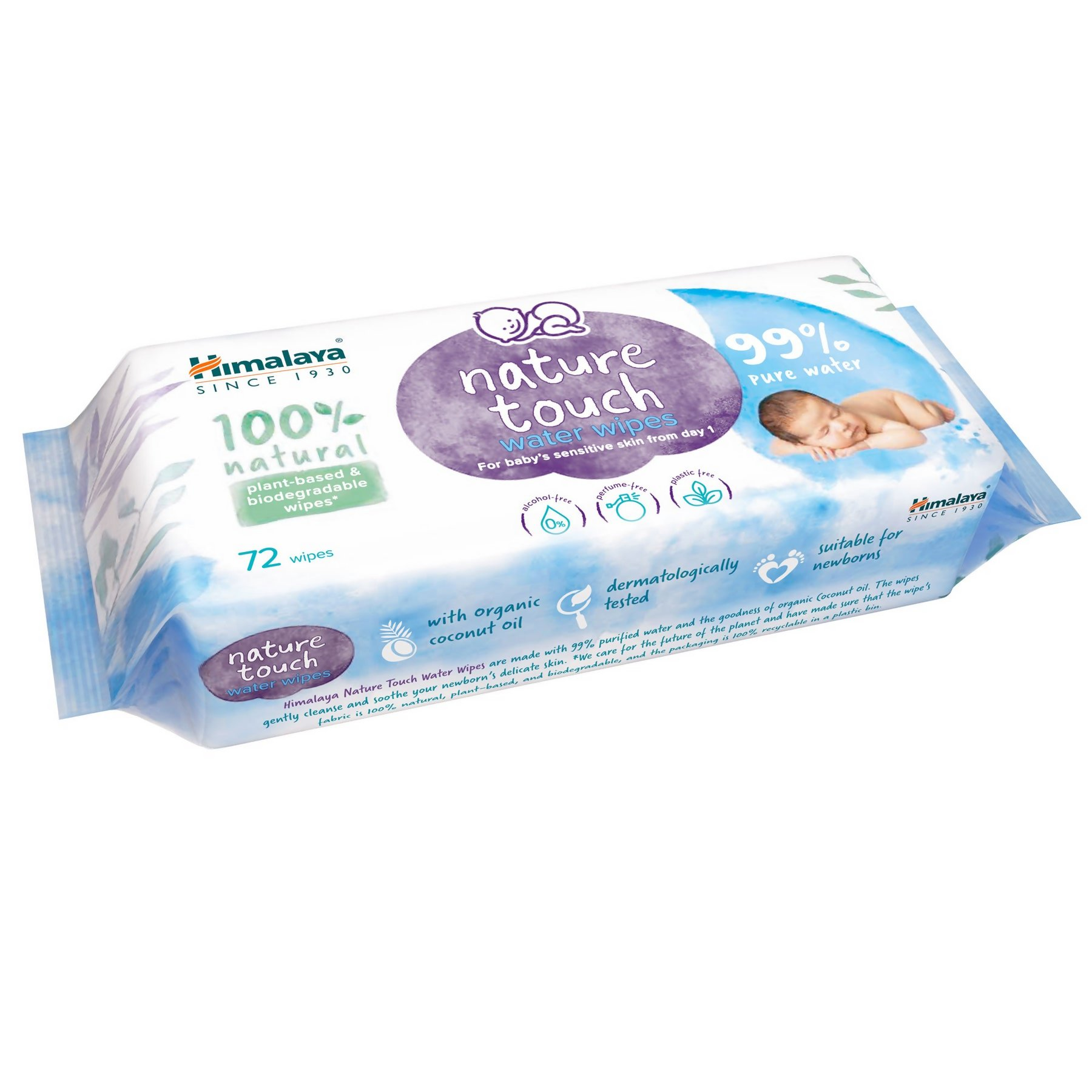 Himalaya Herbals Nature Touch Water Wipes - Distacart