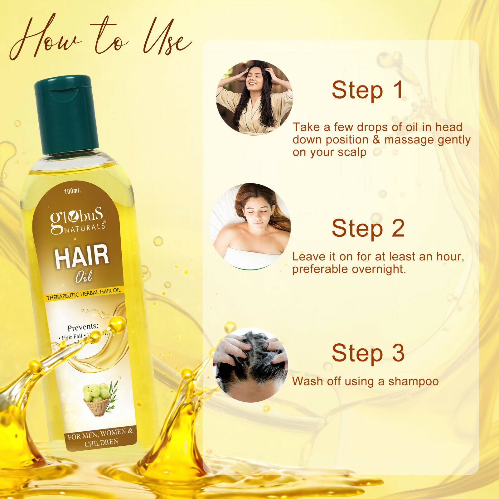 Globus Naturals Anti Dandruff Hair Oil - Distacart