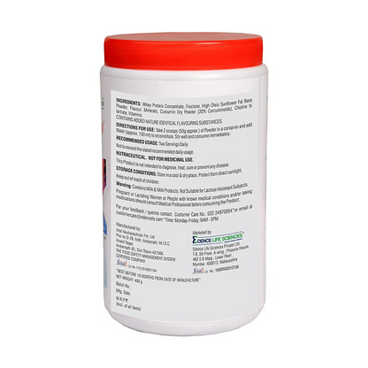 InstaRecov Beginner's Whey Protein Enriched with Curcumin by OmniWellness Vanilla Flavour - Distacart