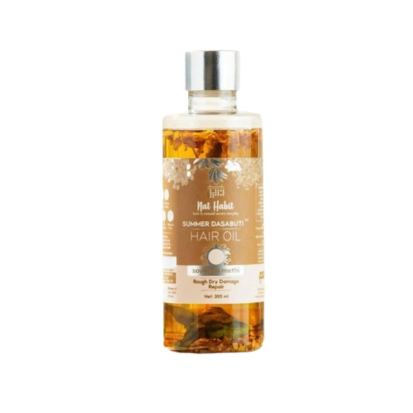 Nat Habit Soybean Methi Summer Hair Oil - Distacart