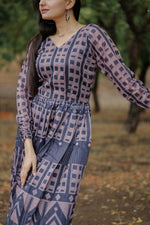 Thumbnail for Aayaa Pure Chanderi Gown With Heavy Digital Print - Multi Color - Distacart