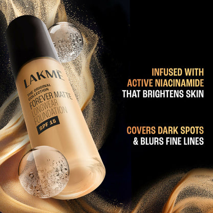 Lakme Forever Matte Longwear Foundation - Natural Coral - Distacart
