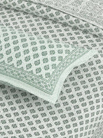 Thumbnail for Blue Ethnic Motifs Cotton 200TC King Bedsheet With 2 Zipper Pillow Covers - King Size by House of Ree - Distacart