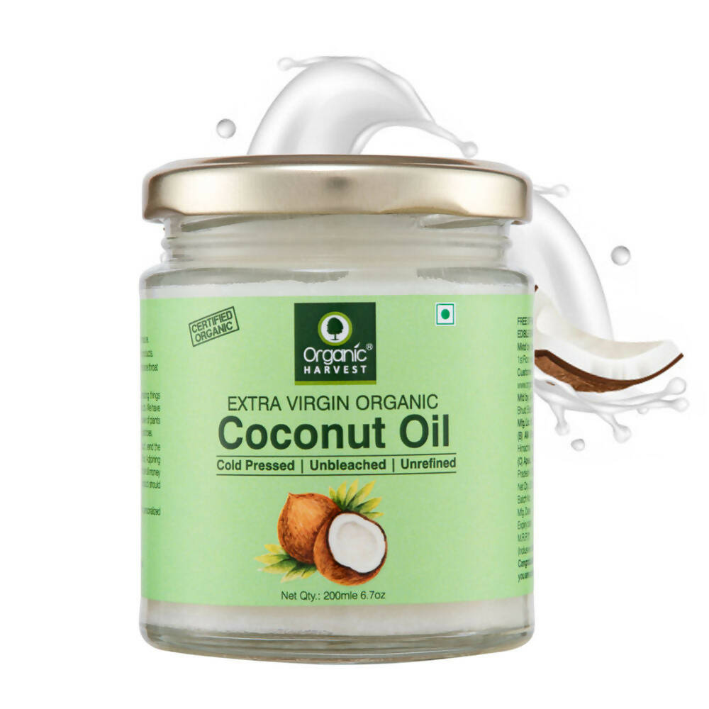 Organic Harvest Extra Virgin Organic Coconut Oil Cold Pressed - Distacart