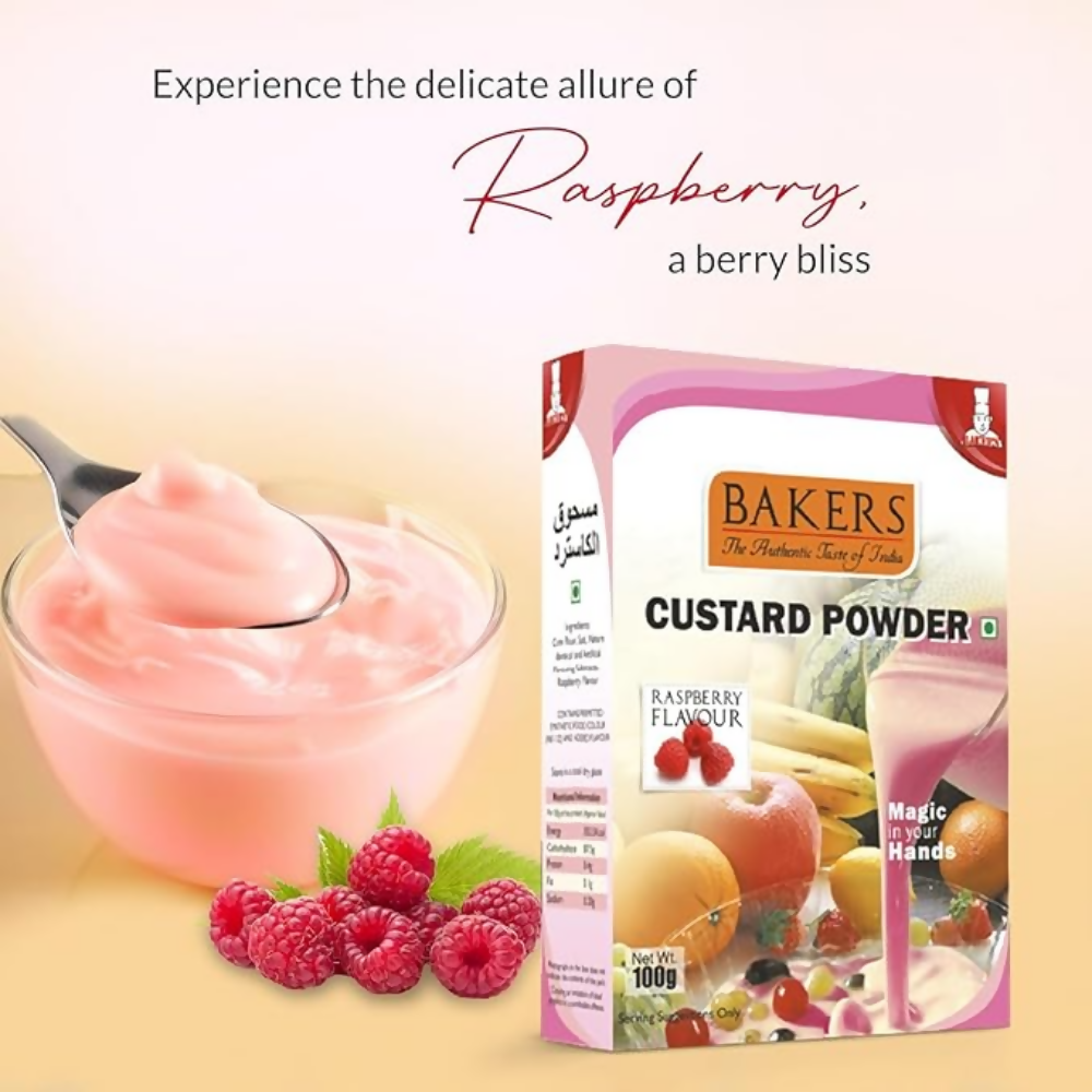 BAKERS Custard Powder - Raspberry - Dista