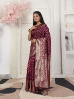 Thumbnail for Astita Lichi Silk Green Saree