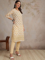 Thumbnail for Anouk Women Floral Printed Chikankari Kurta - Distacart