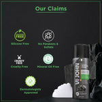 Thumbnail for VI-JOHN Dermatologically Tested Premium Purifying Charcoal Shaving Foam Enriched with Aloevera & Jojoba Oil Free From Silicone, Paraben & Mineral Oil