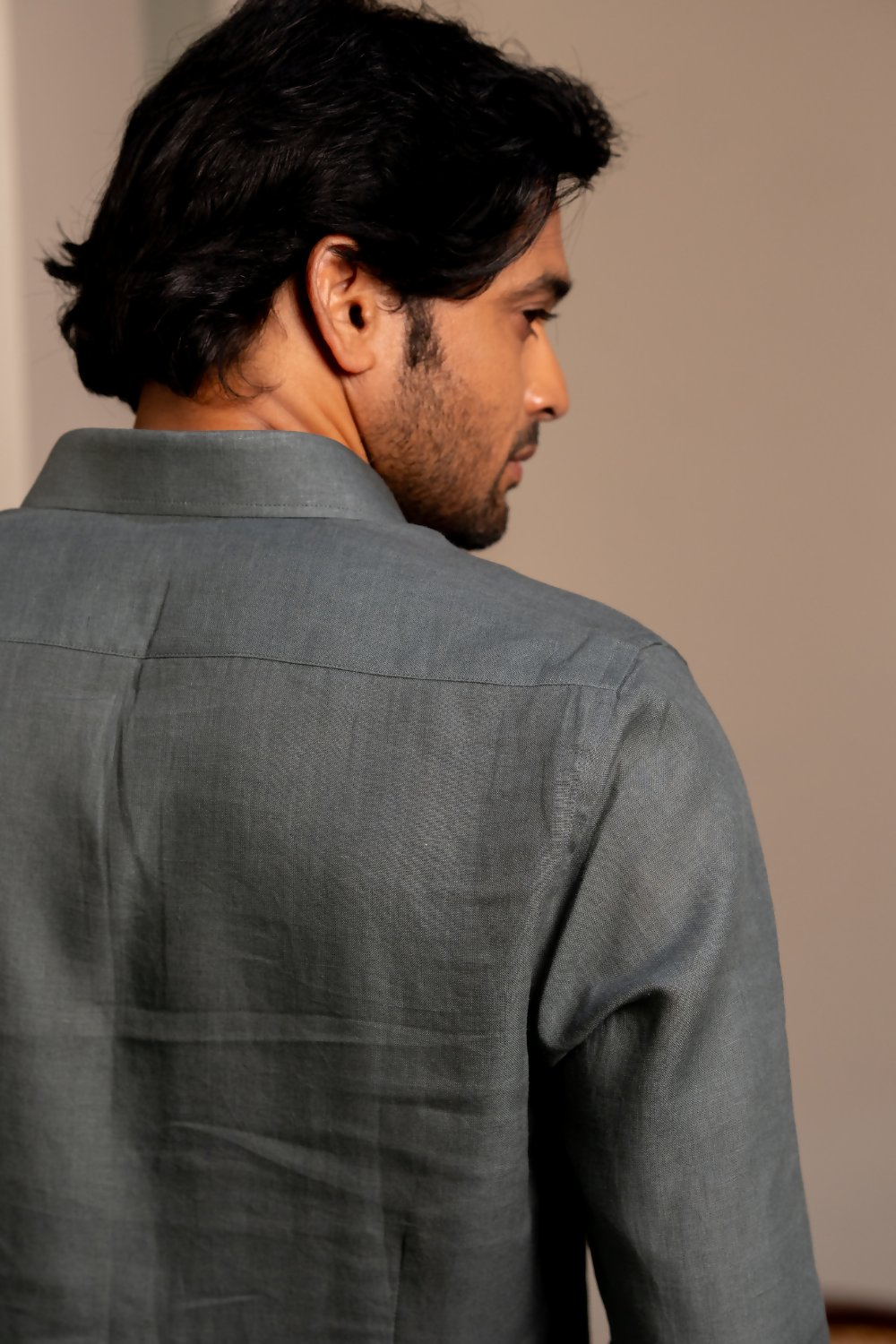 Linen Green Aqua Mist Shirt By Hilo Design