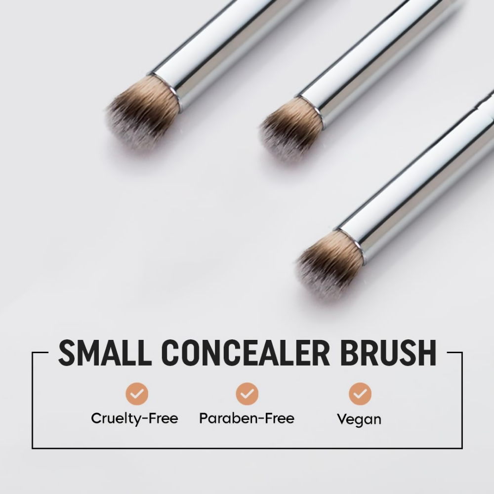 Gleva Mini Angled Under Eye Concealer Makeup Brush - Distacart