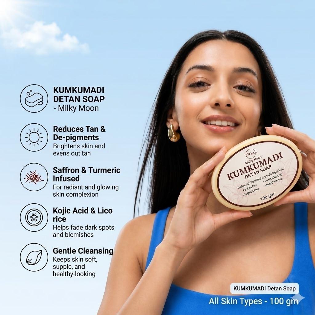 Milky Moon Kumkumadi Detan Soap - Dista
