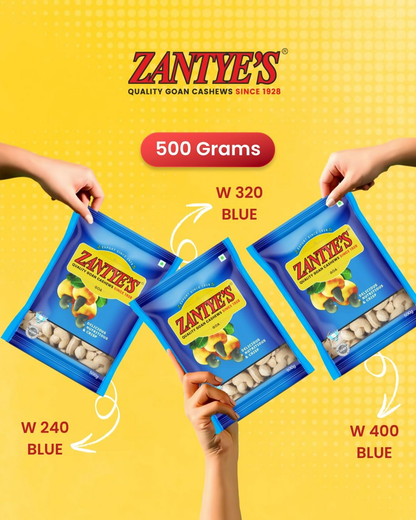 Zantye's Goan Cashew W320 Premium Kaju - Distacart
