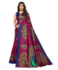 Vamika purple Printed Art Silk Saree - Distacart