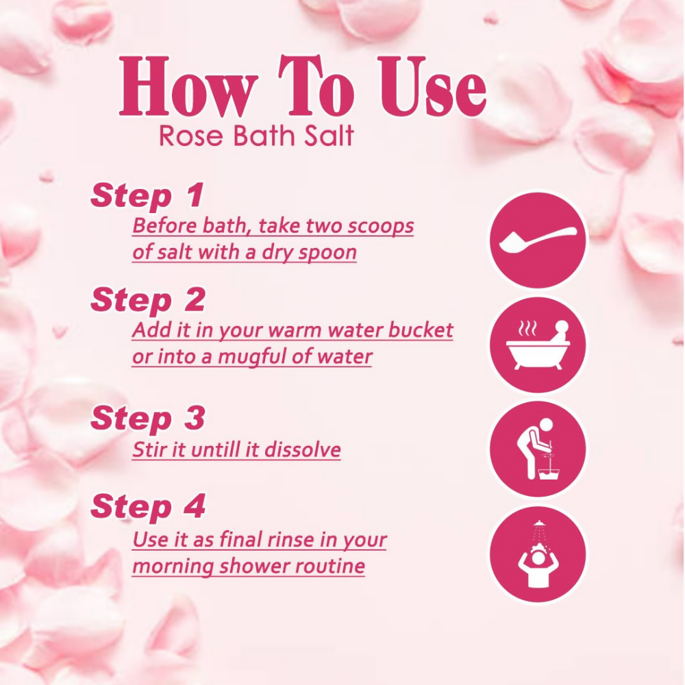 VedicAyurveda Mogra & Rose Bath Salt - Dista
