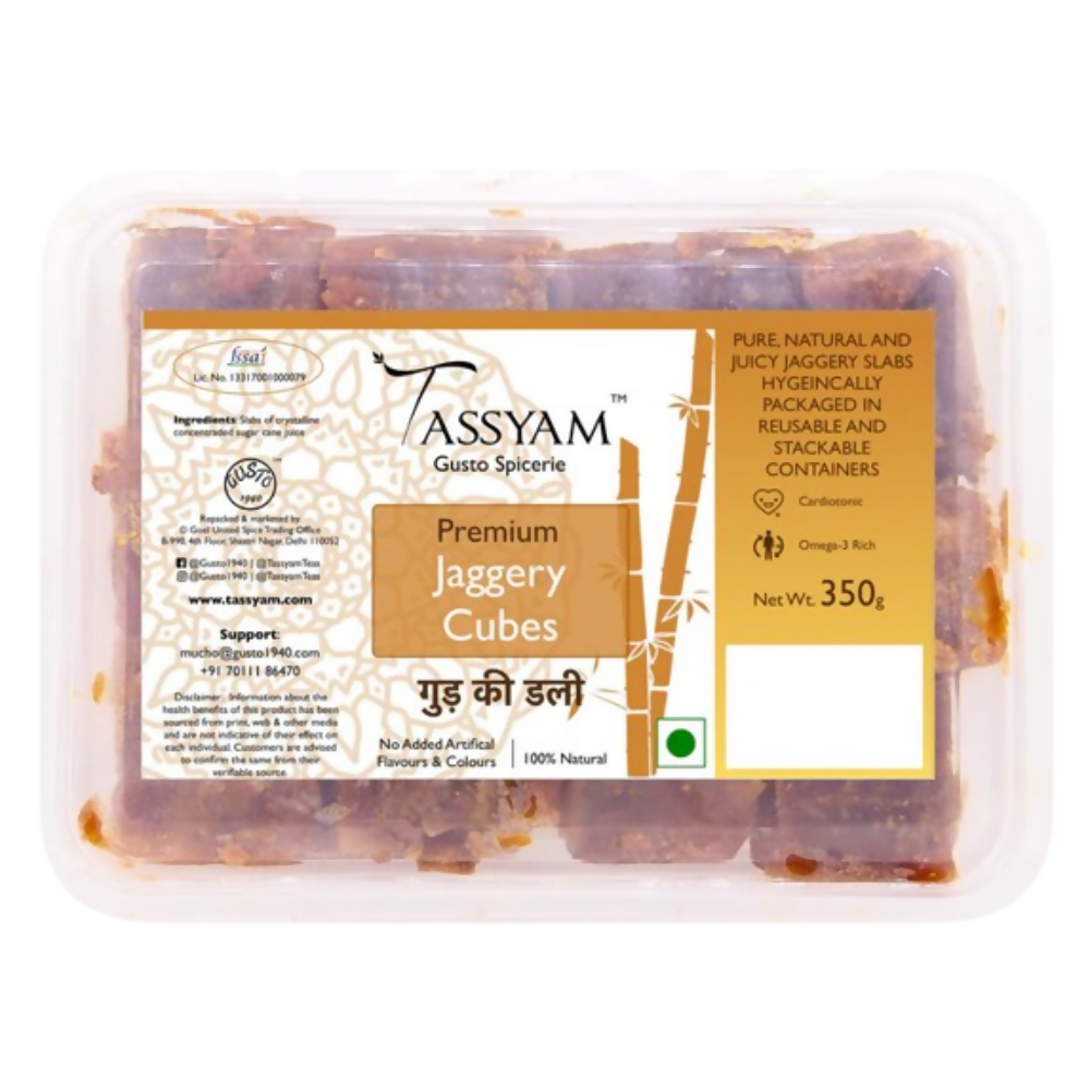 Tassyam Organics Pure Jaggery Cubes - Distacart