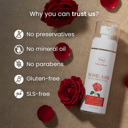Milky Moon Rose Ark Premium Rose Water/Face Toner - Dista