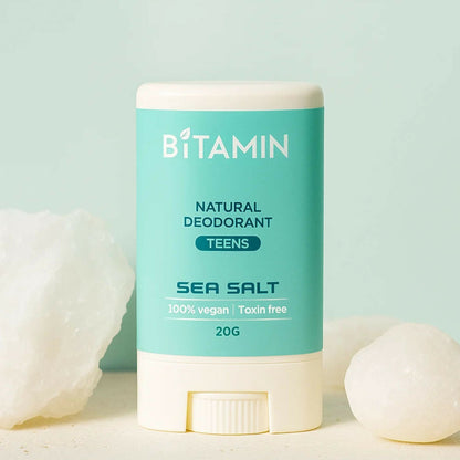 Bitamin Natural Strawbeary, Seasalt, Deodorant Teens - Distacart