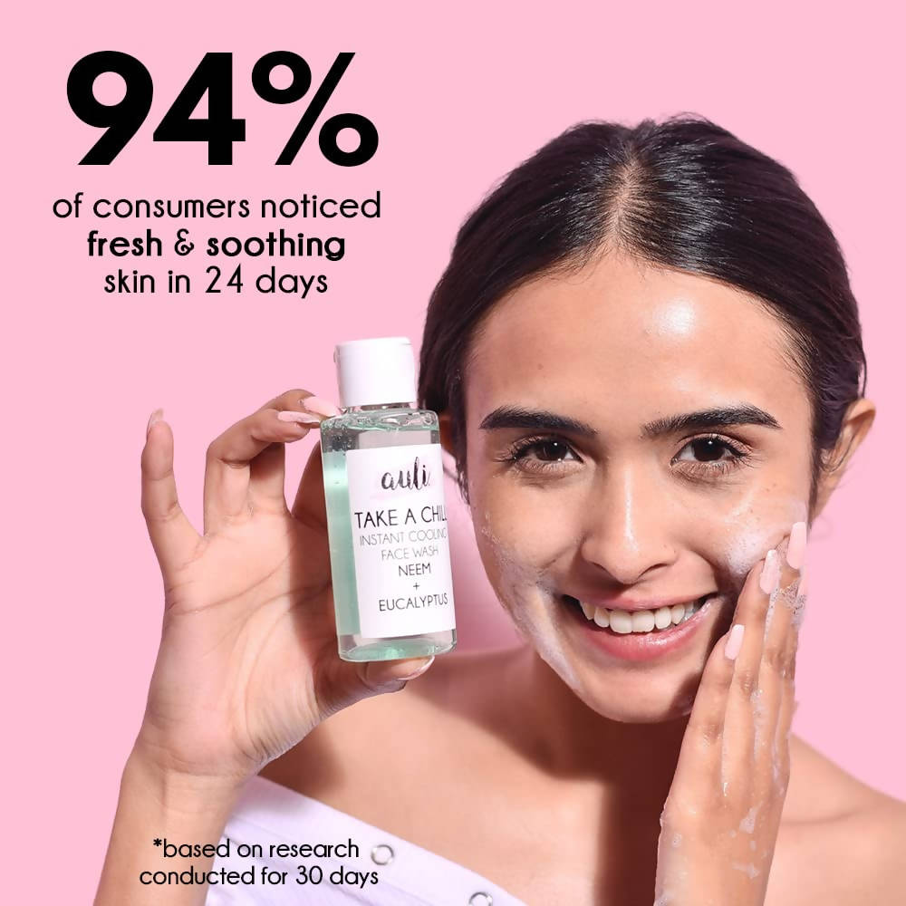 Auli Take A Chill Instant Cooling Face Wash - Distacart