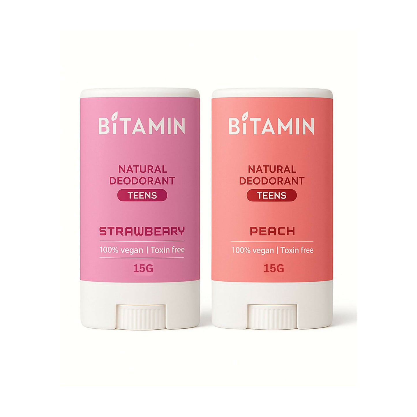 Bitamin Natural Strawberry, Peach, Deodorant Teens - Distacart