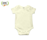 Thumbnail for AHC Soft Cotton Short-Sleeve Bodysuits Solid Onesies New Born Infant Dress - Grey/Blue/Green/Pink/Yellow - Distacart