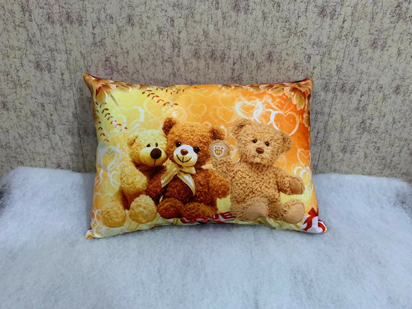 Unique Fashion Microfibre Filled Cushion For Kids - Teddy Bears - Distacart