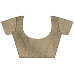 Thumbnail for Joban Fashion Off White Banarasi Soft Lichi Silk Checks & Woven Saree