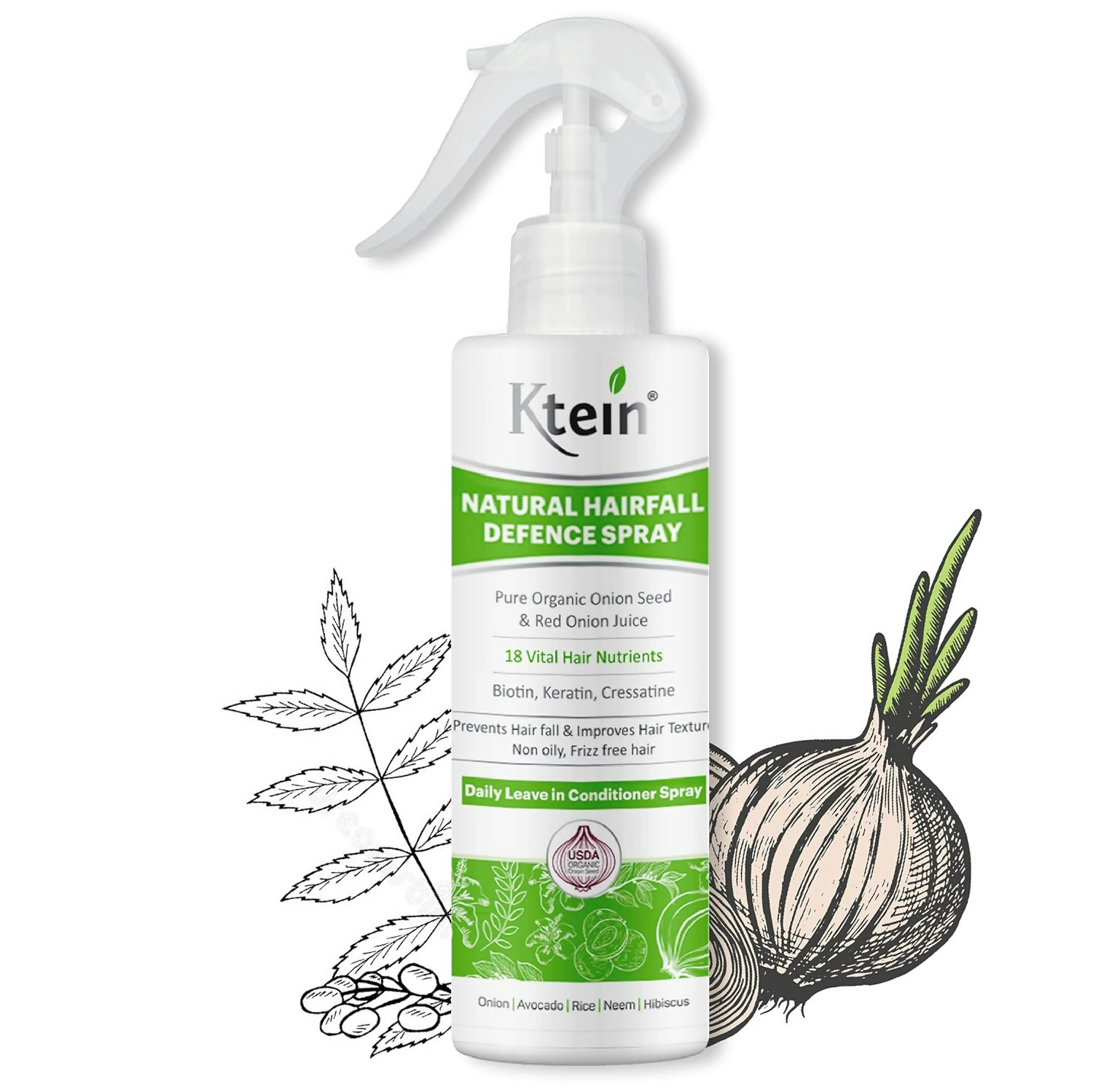 Ktein Onion Hair Spray - Distacart