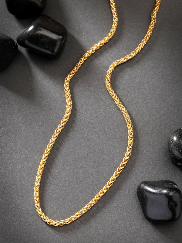 NVR Men's Gold-Plated Stainless Steel Chain - Distacart