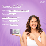 Thumbnail for Lacto Calamine Oil Control Face Wipes, Makeup Remover Wipes With Neem & Aloe 30 Usable Wipes - Distacart