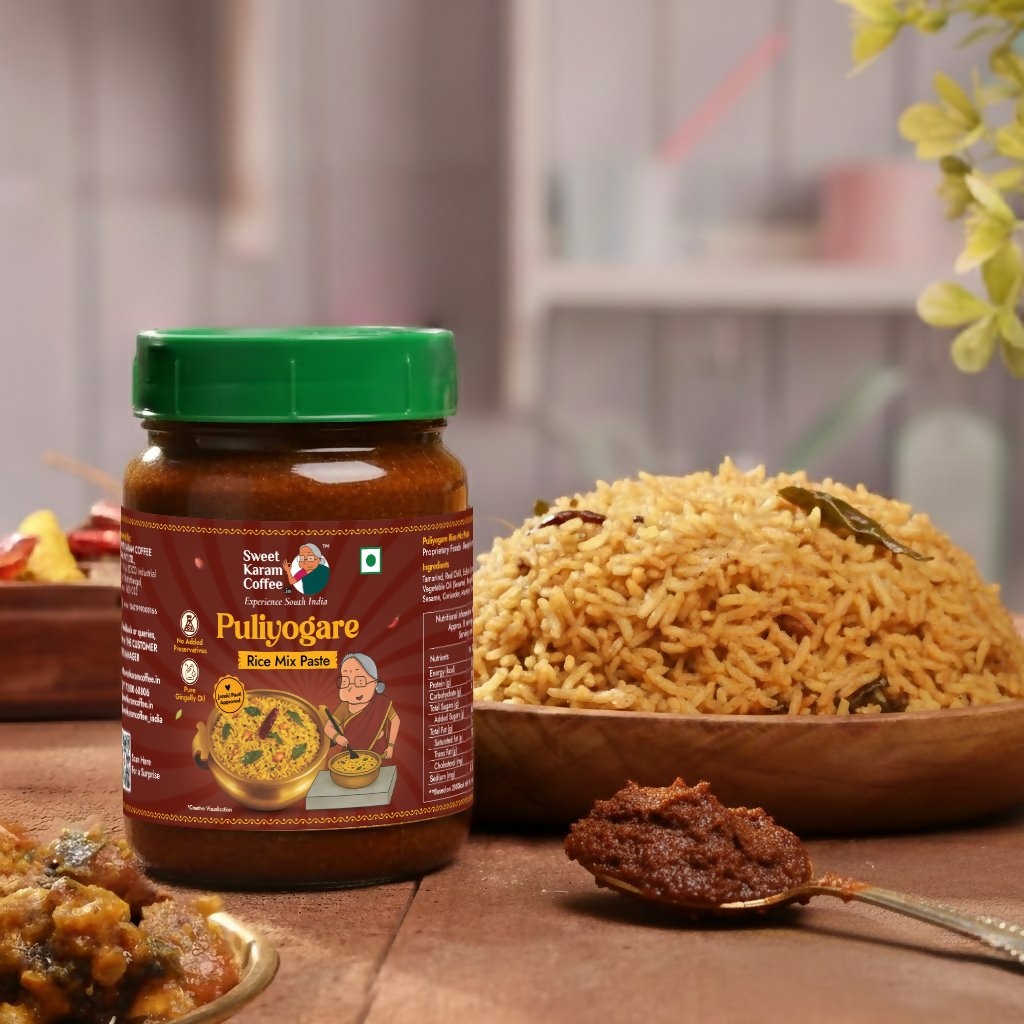 Sweet Karam Coffee Puliyogare Paste (Pulikachal) - Dista