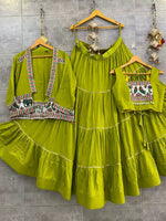 Thumbnail for Preksha Creation Rayon Cotton Fabric Women Lehenga Choli - Popati - Distacart