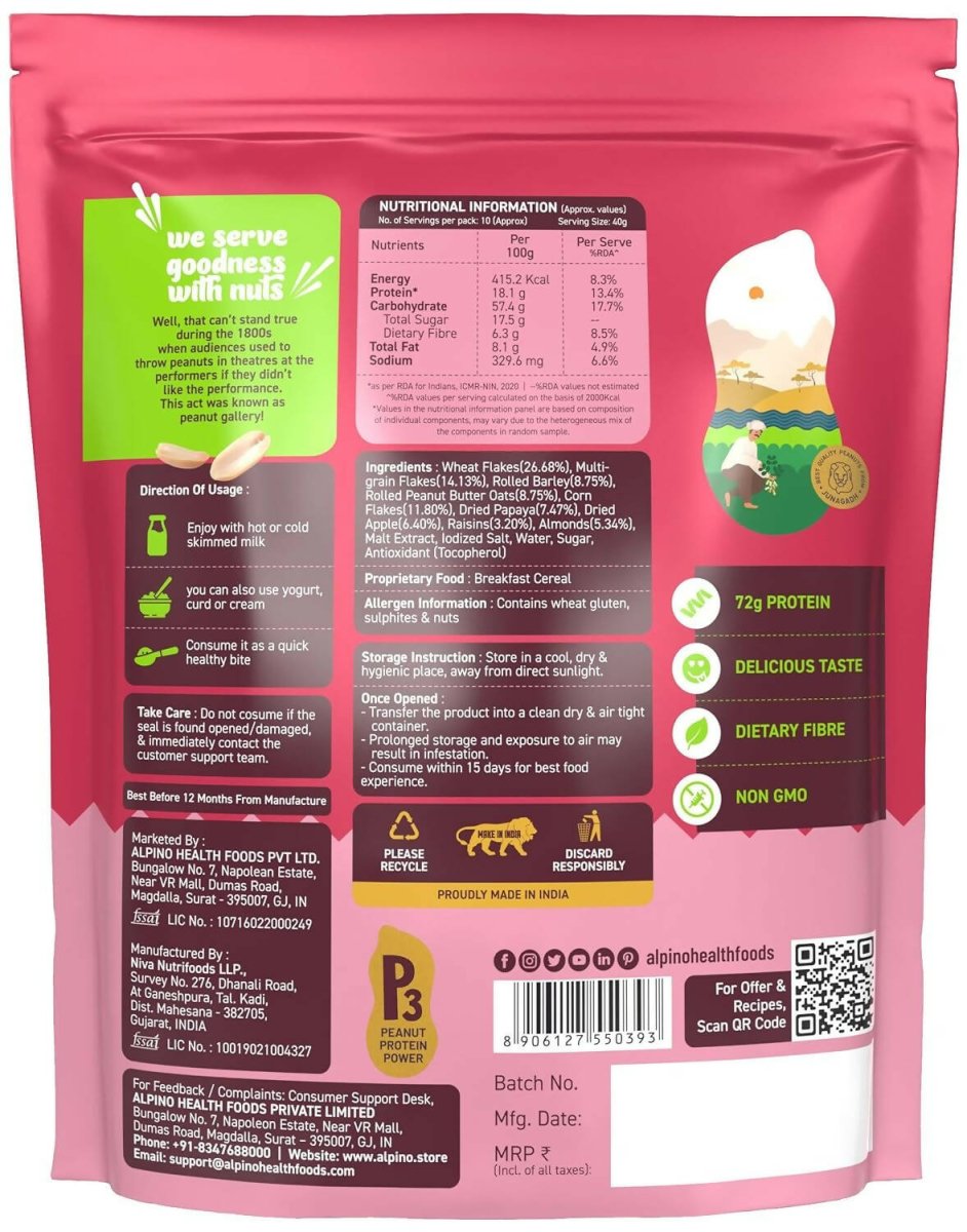 Alpino High Protein Super Muesli Fruit & Nuts - Distacart