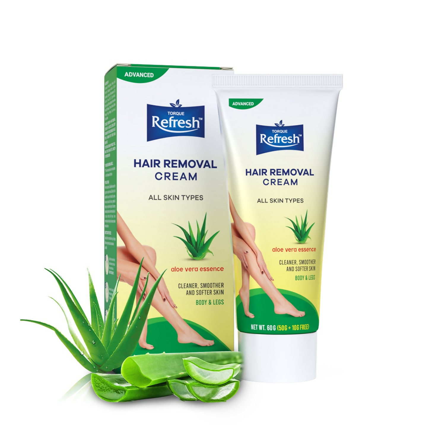 Torque's Refresh Hair Removal Cream With Aloe Vera Essence - Distacart