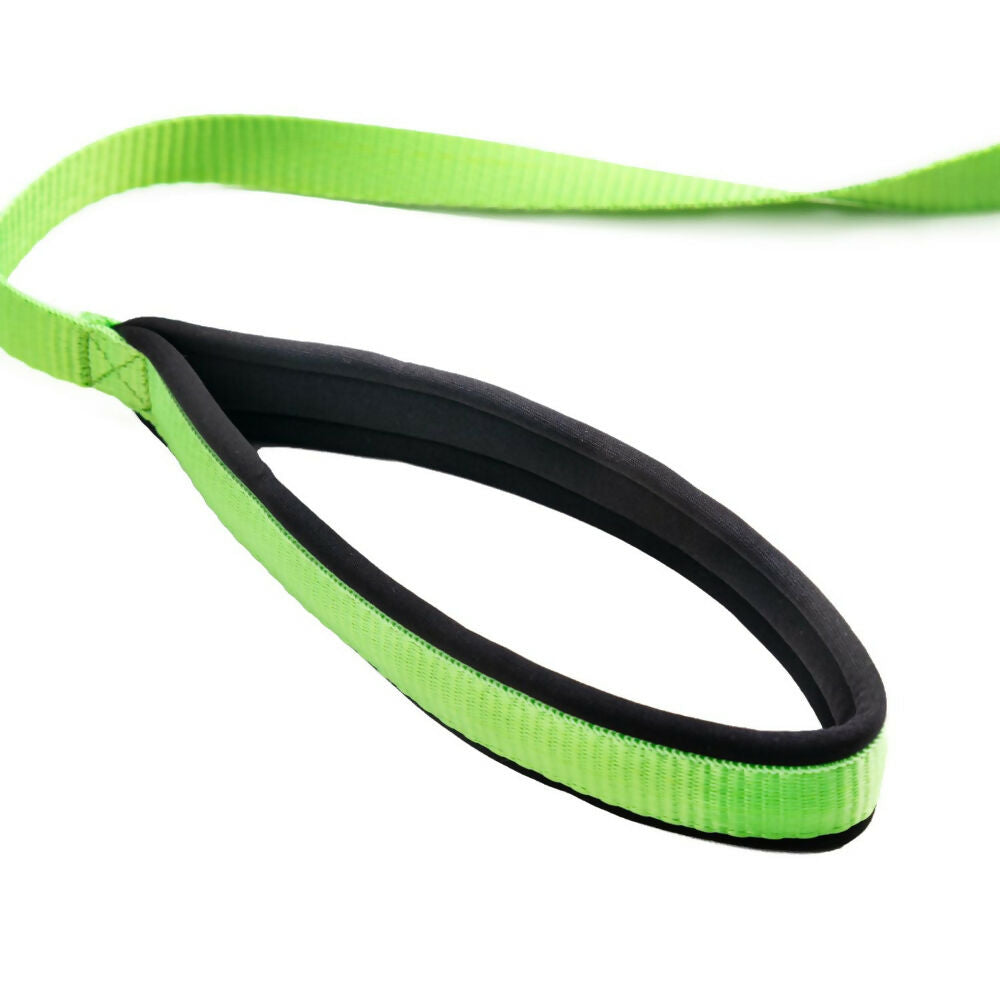 Waggety Dog Leash - Durable Green Polyester, Length - 5Ft, Comfortable Grip, Stylish Pet Leash for Dogs - Dista