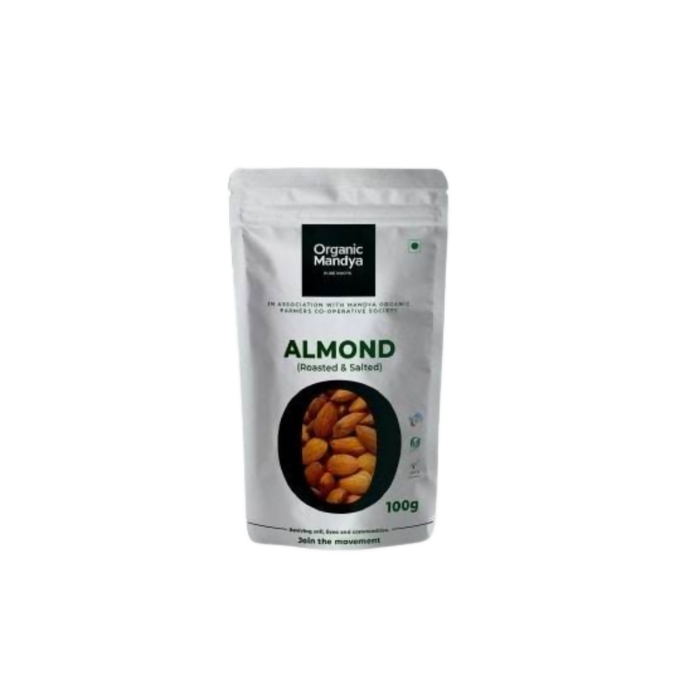 Organic Mandya Almond (Roasted & Salted) - Distacart