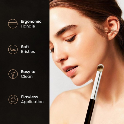 Gleva Mini Angled Under Eye Concealer Makeup Brush - Distacart