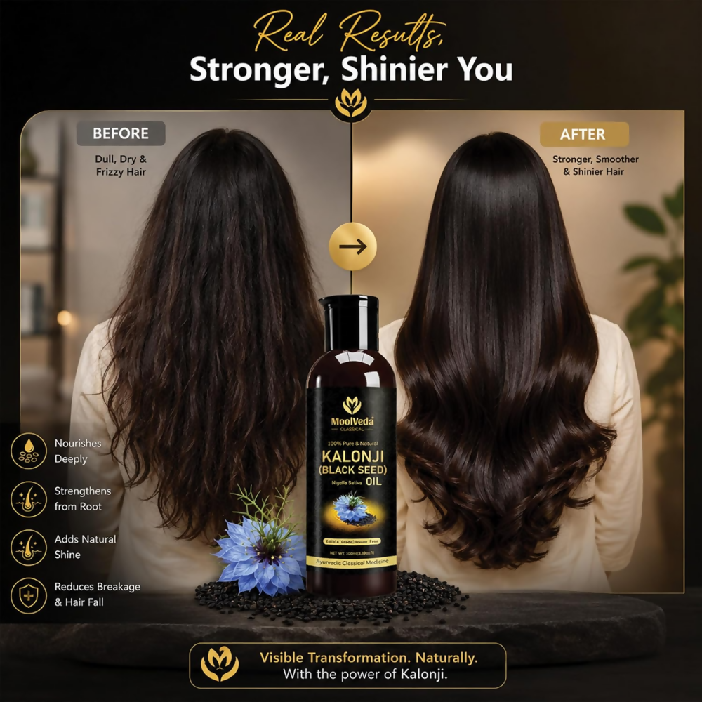 Moolveda Premium Cold Pressed Kalonji Oil - Black - Dista