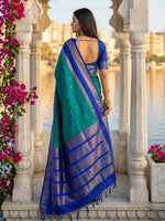 Thumbnail for Shree Shyam Fashion Rama Silk Blend Saree - Dista