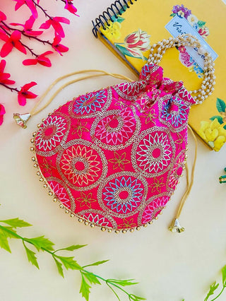 Joban Fashion Potli Bags - Pink
