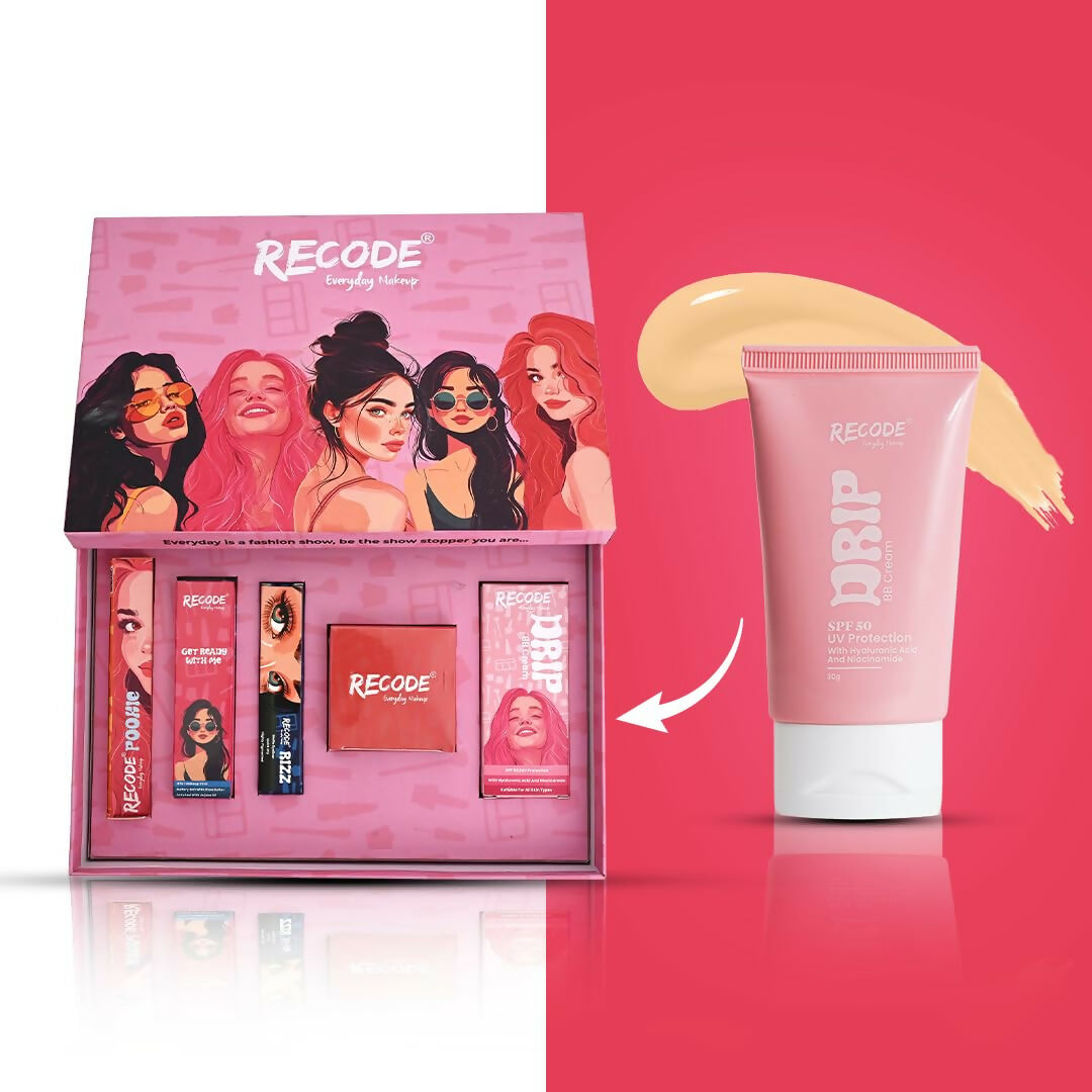 Recode Everyday Makeup Box 02 Medium(Yellow Undertone)- 5 in 1 Combo - Distacart