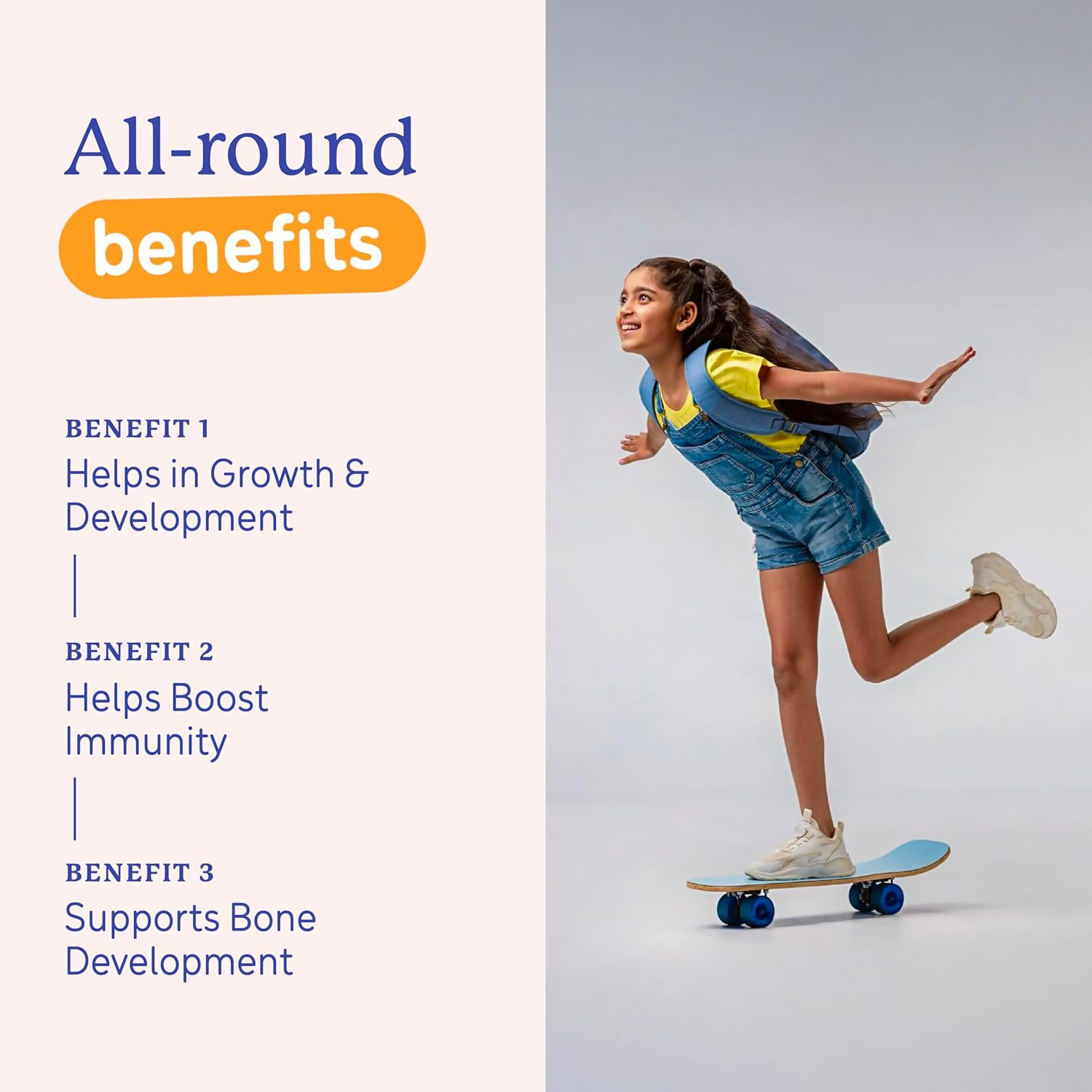 Gritzo SuperMilk Growth+ (Formerly Height+) Unsweetened Drink Mix (10-12y Girls) 12g Protein Powder - Creamy Vanilla - Distacart
