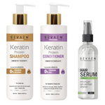 Thumbnail for Sevaen Keratin Smooth Shampoo & Keratin Smooth Conditioner & Hair Serum - Distacart